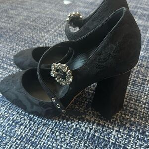 Dolce and Gabana heels with jewel buckle